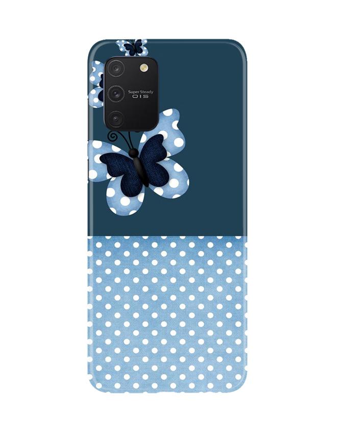 White dots Butterfly Mobile Back Case for Samsung Galaxy S10 Lite (Design - 31) White dots Butterfly Case for Samsung Galaxy S10 Lite