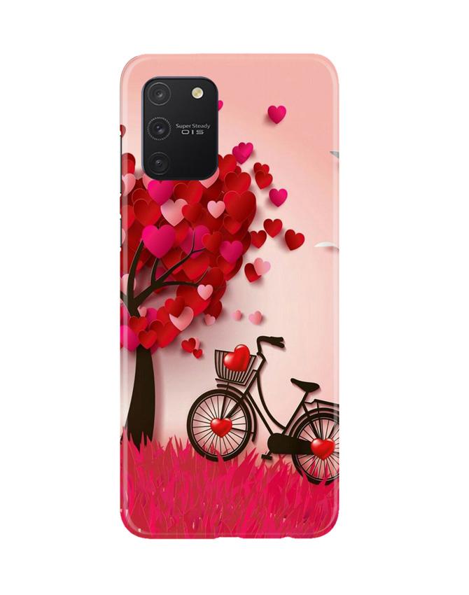 Red Heart Cycle Mobile Back Case for Samsung Galaxy S10 Lite (Design - 222) Red Heart Cycle Case for Samsung Galaxy S10 Lite (Design No. 222)