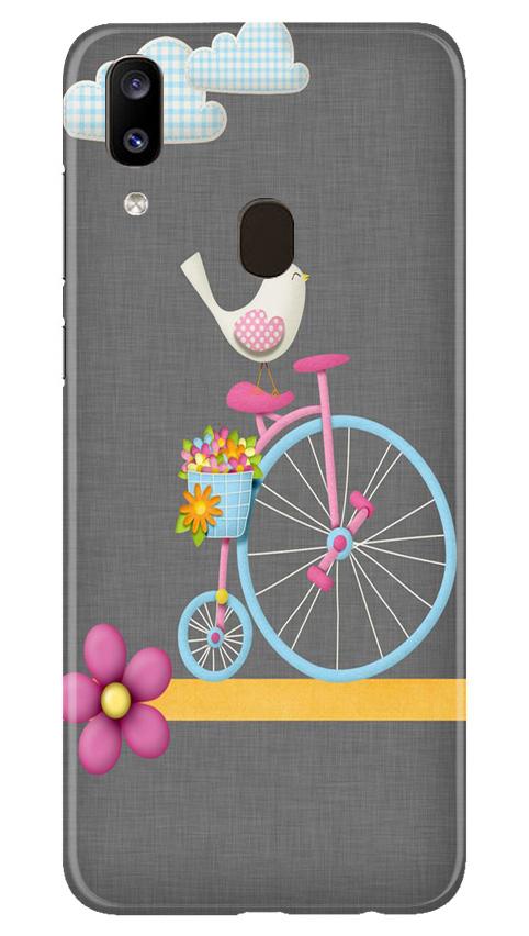 Sparron with cycle Mobile Back Case for Samsung Galaxy A20 (Design - 34) Sparron with cycle Case for Samsung Galaxy A20