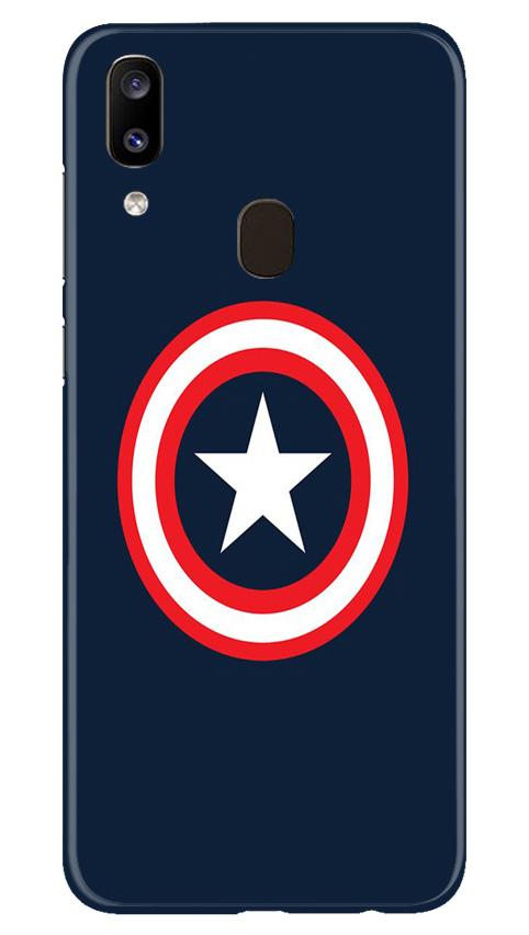 Captain America Mobile Back Case for Samsung Galaxy A20 (Design - 42) Captain America Case for Samsung Galaxy A20