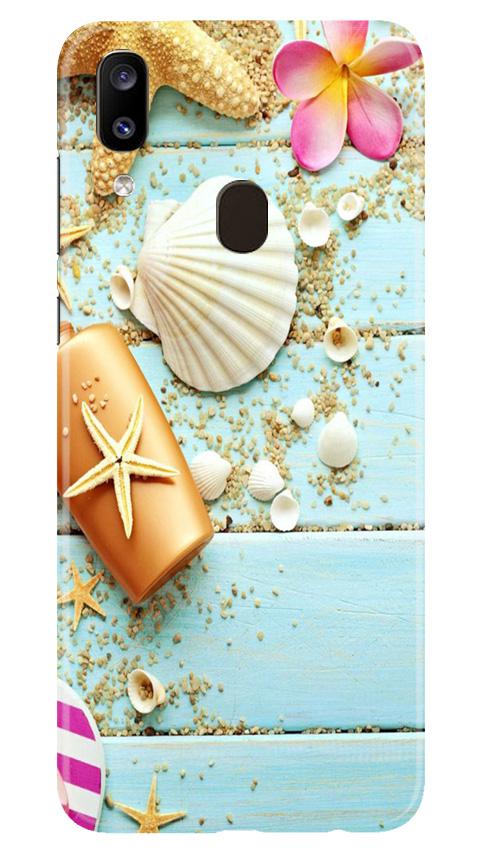 Sea Shells Mobile Back Case for Samsung Galaxy A20 (Design - 63) Sea Shells Case for Samsung Galaxy A20