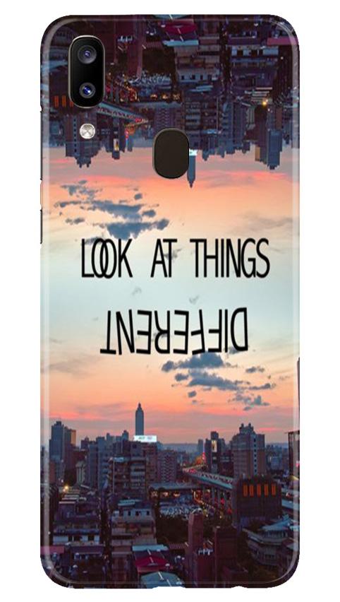 Look at things different Mobile Back Case for Samsung Galaxy A20 (Design - 99) Look at things different Case for Samsung Galaxy A20