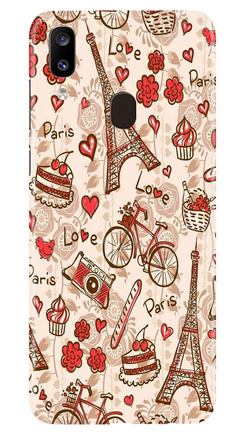 Love Paris Mobile Back Case for Samsung Galaxy A20 (Design - 103) Love Paris Case for Samsung Galaxy A20 (Design - 103)