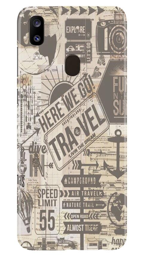 Travel Mobile Back Case for Samsung Galaxy A20 (Design - 104) Travel Case for Samsung Galaxy A20 (Design - 104)
