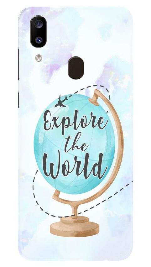 Explore the World Mobile Back Case for Samsung Galaxy A20 (Design - 207) Explore the World Case for Samsung Galaxy A20 (Design No. 207)