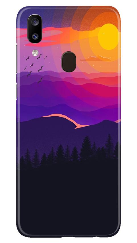 Sun Set Mobile Back Case for Samsung Galaxy A20 (Design - 279) Sun Set Case for Samsung Galaxy A20 (Design No. 279)