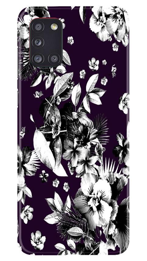 white flowers Mobile Back Case for Samsung Galaxy A31 (Design - 7) white flowers Case for Samsung Galaxy A31