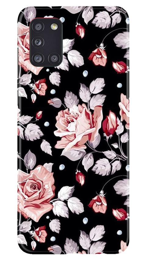 Pink rose Mobile Back Case for Samsung Galaxy A31 (Design - 12) Pink rose Case for Samsung Galaxy A31