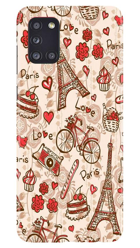 Love Paris Mobile Back Case for Samsung Galaxy A31 (Design - 103) Love Paris Case for Samsung Galaxy A31 (Design - 103)