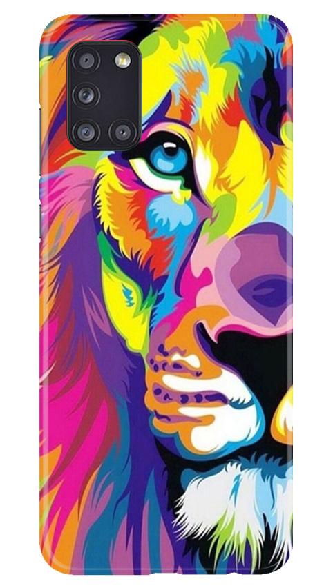 Colorful Lion Mobile Back Case for Samsung Galaxy A31 (Design - 110) Colorful Lion Case for Samsung Galaxy A31 (Design - 110)