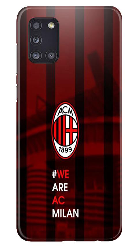 AC Milan Mobile Back Case for Samsung Galaxy A31 (Design - 155) AC Milan Case for Samsung Galaxy A31 (Design - 155)
