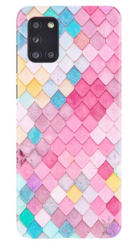 Pink Pattern Mobile Back Case for Samsung Galaxy A31 (Design - 215) Pink Pattern Case for Samsung Galaxy A31 (Design No. 215)