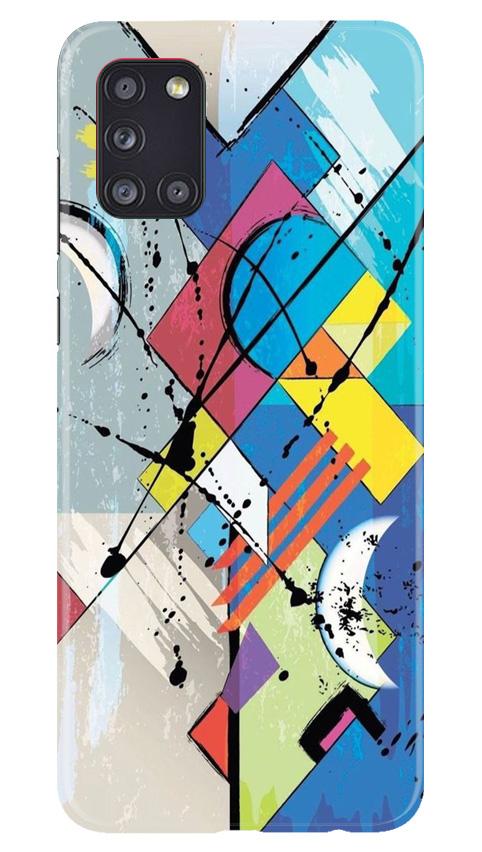 Modern Art Mobile Back Case for Samsung Galaxy A31 (Design - 235) Modern Art Case for Samsung Galaxy A31 (Design No. 235)
