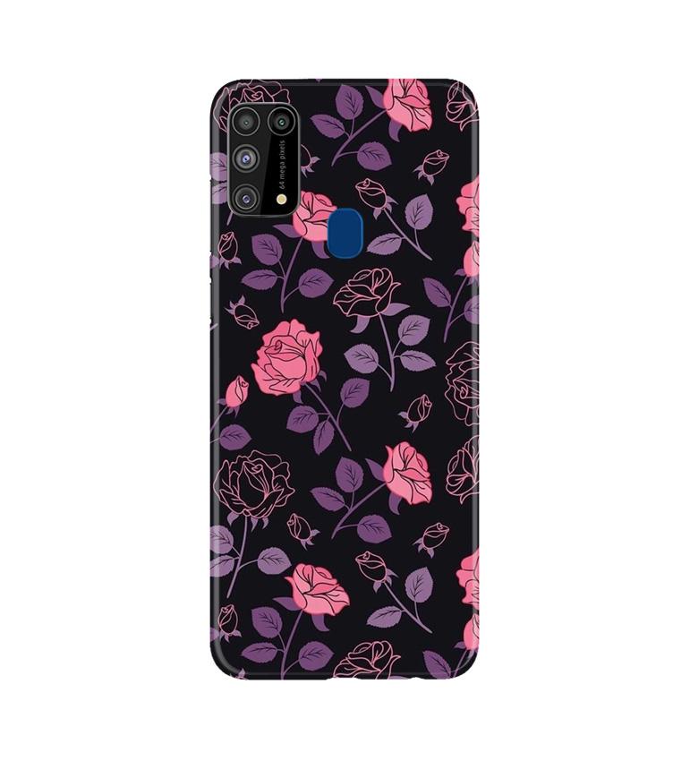Rose Pattern Mobile Back Case for Samsung Galaxy M31 (Design - 2) Rose Pattern Case for Samsung Galaxy M31