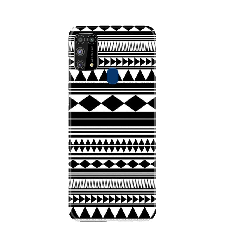 Black white Pattern Mobile Back Case for Samsung Galaxy M31 (Design - 5) Black white Pattern Case for Samsung Galaxy M31