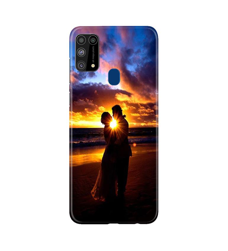 Couple Sea shore Mobile Back Case for Samsung Galaxy M31 (Design - 13) Couple Sea shore Case for Samsung Galaxy M31