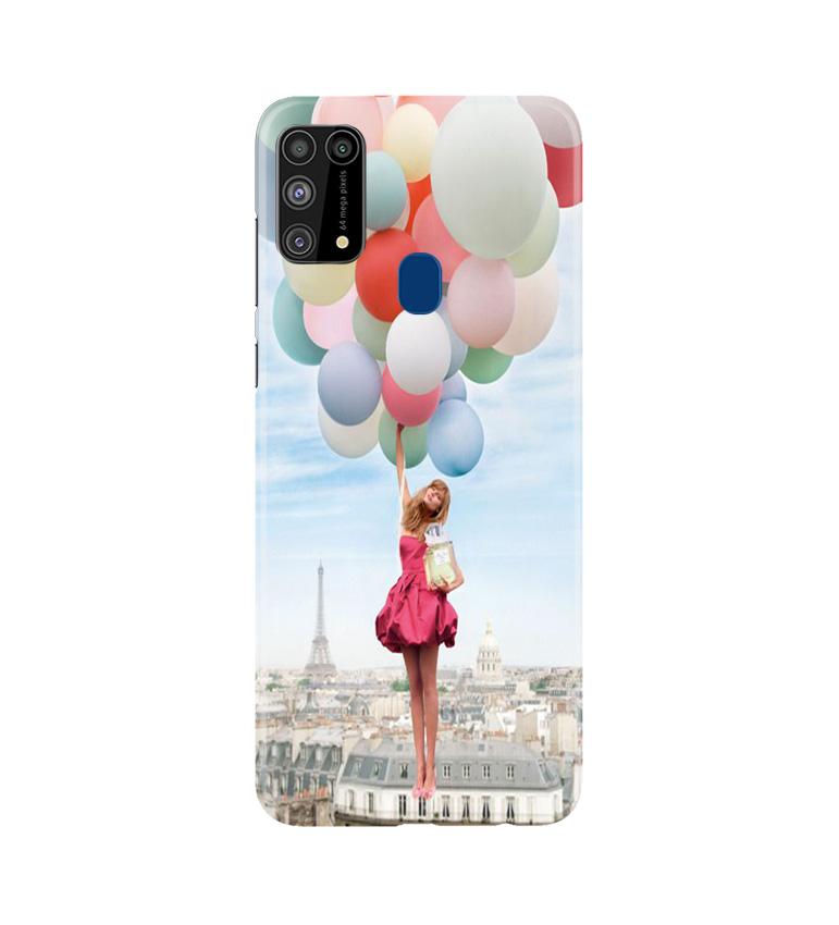 Girl with Baloon Mobile Back Case for Samsung Galaxy M31 (Design - 84) Girl with Baloon Case for Samsung Galaxy M31