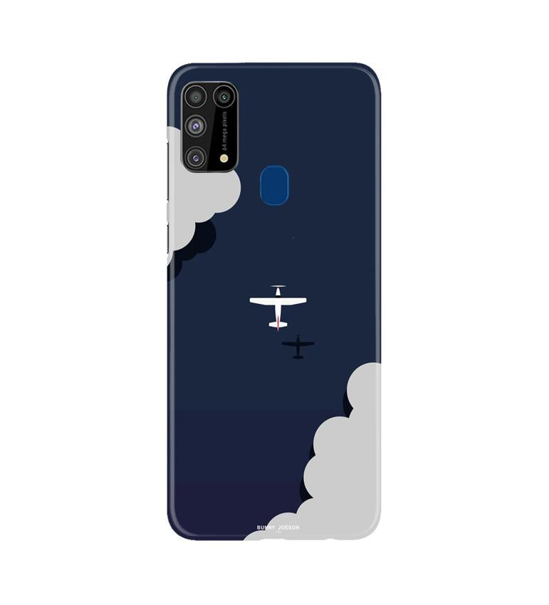 Clouds Plane Mobile Back Case for Samsung Galaxy M31 (Design - 196) Clouds Plane Case for Samsung Galaxy M31 (Design - 196)