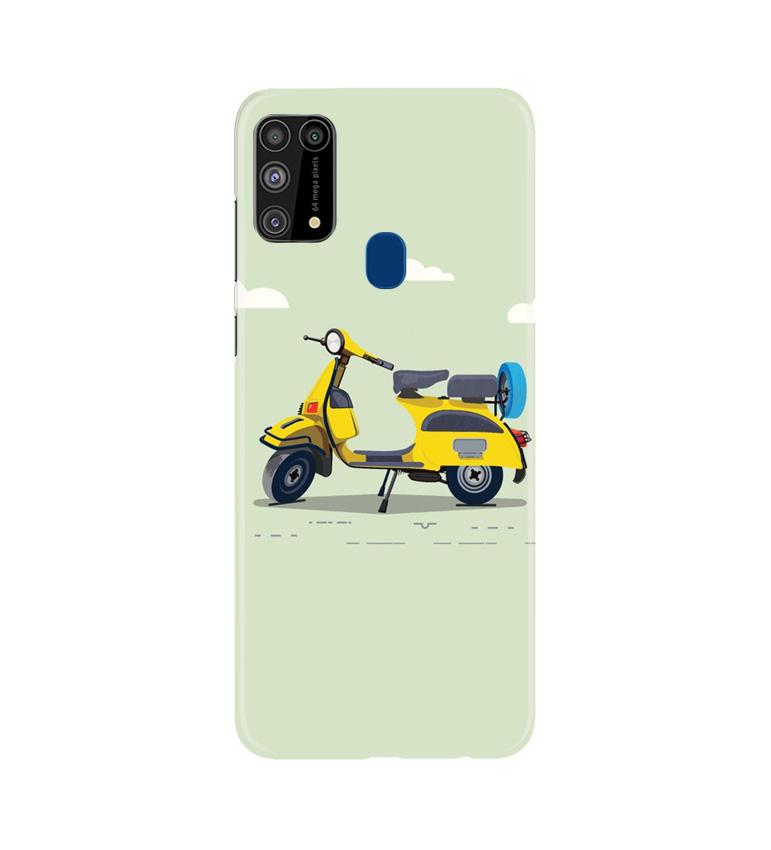 Vintage Scooter Mobile Back Case for Samsung Galaxy M31 (Design - 260) Vintage Scooter Case for Samsung Galaxy M31 (Design No. 260)