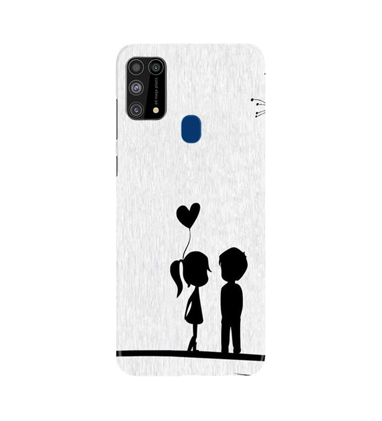 Cute Kid Couple Mobile Back Case for Samsung Galaxy M31 (Design - 283) Cute Kid Couple Case for Samsung Galaxy M31 (Design No. 283)