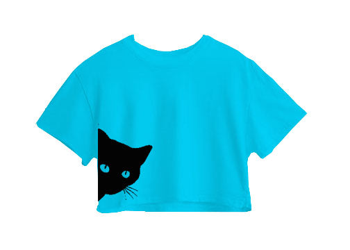 Black Cat Crop Top Black Cat Crop Top
