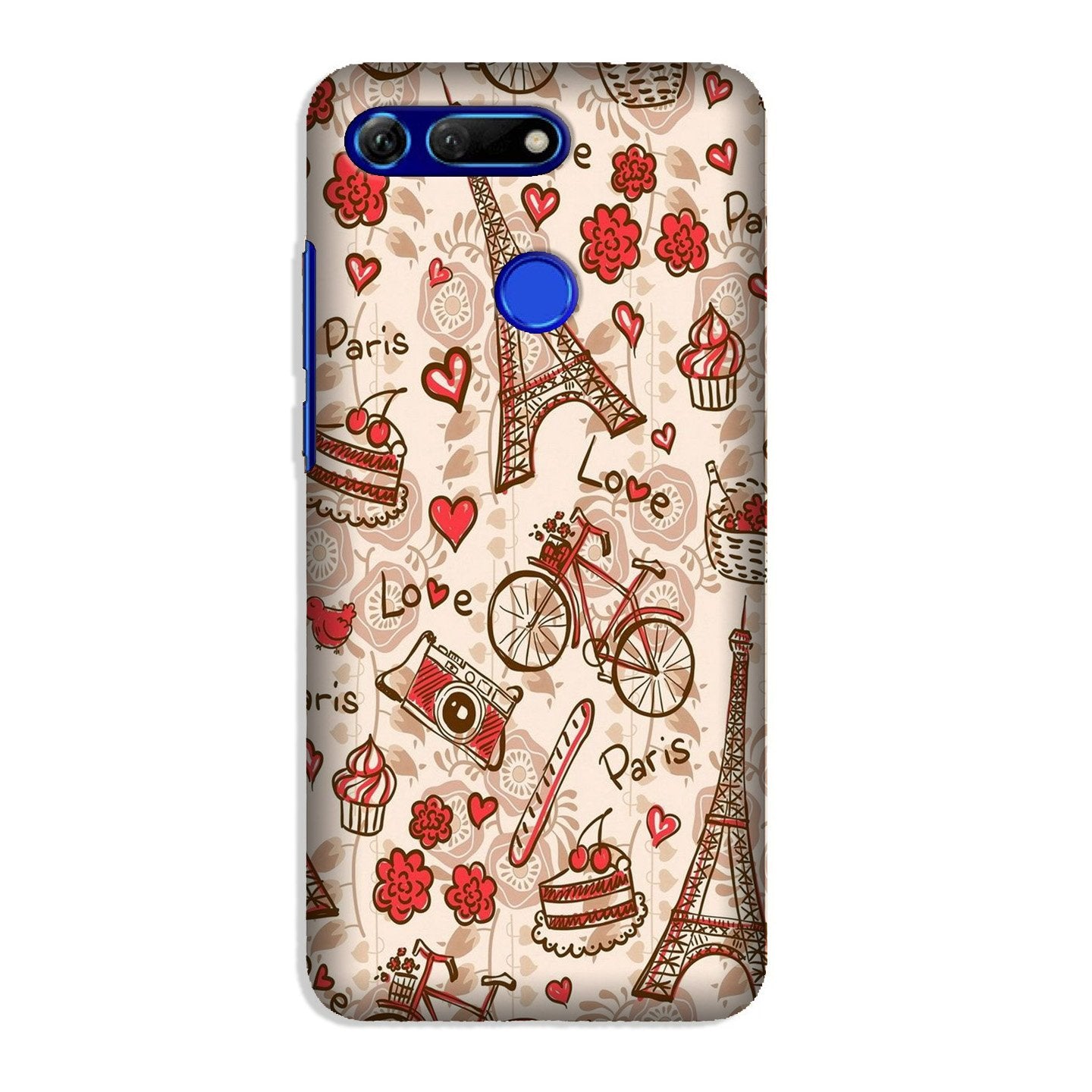 Love Paris Case for Honor View 20 (Design - 103)