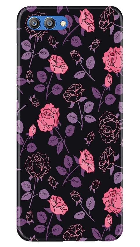 Rose Black Background Mobile Back Case for Honor View 10 (Design - 27) Rose Black Background Case for Honor View 10