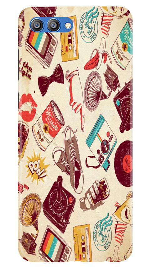 Vintage Mobile Back Case for Honor View 10 (Design - 35) Vintage Case for Honor View 10