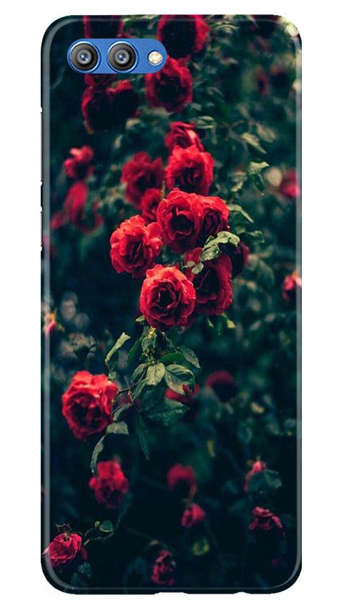 Red Rose Mobile Back Case for Honor View 10 (Design - 66) Red Rose Case for Honor View 10