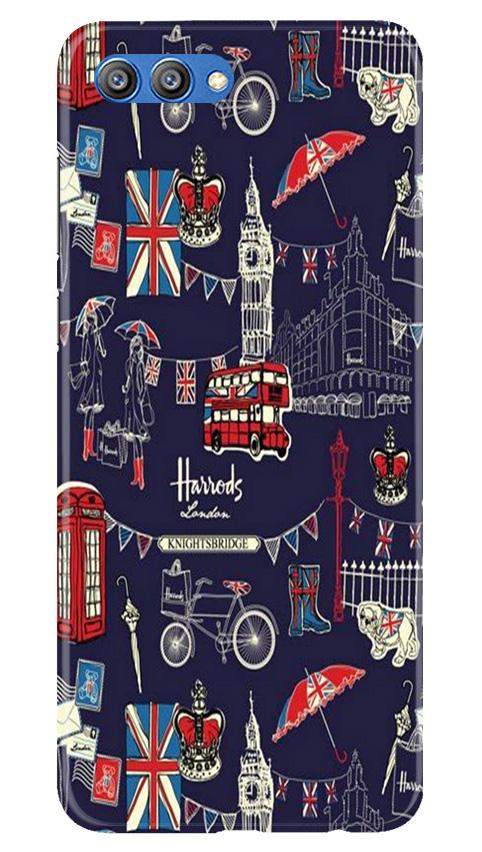 Love London Mobile Back Case for Honor View 10 (Design - 75) Love London Case for Honor View 10