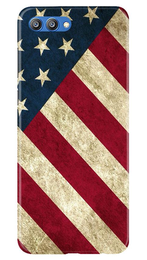 America Mobile Back Case for Honor View 10 (Design - 79) America Case for Honor View 10