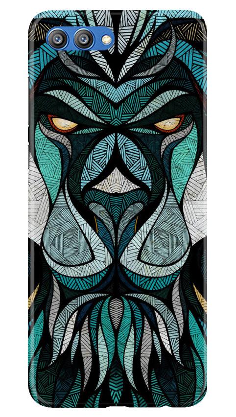 Lion Mobile Back Case for Honor View 10 (Design - 97) Lion Case for Honor View 10