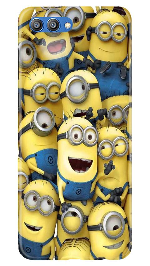 Minions Mobile Back Case for Honor View 10 (Design - 127) Minions Case for Honor View 10 (Design - 127)