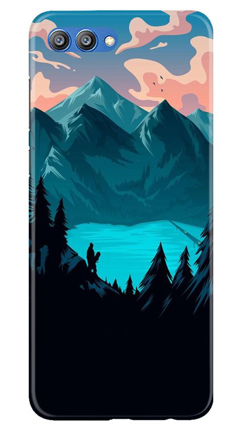 Mountains Mobile Back Case for Honor View 10 (Design - 186) Mountains Case for Honor View 10 (Design - 186)