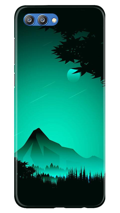 Moon Mountain Mobile Back Case for Honor View 10 (Design - 204) Moon Mountain Case for Honor View 10 (Design - 204)