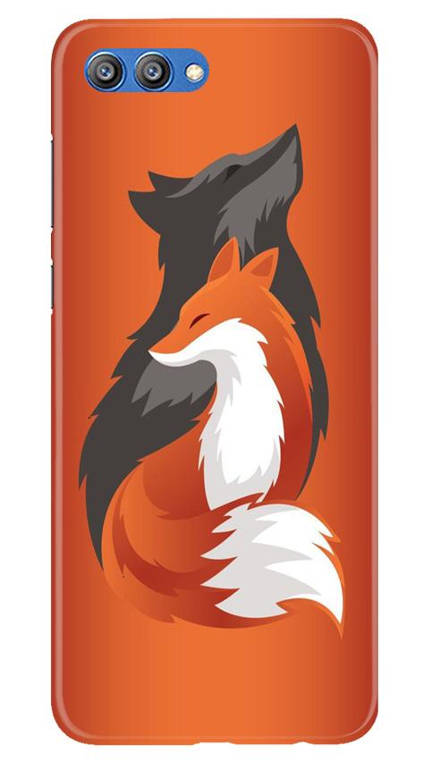 Wolf Mobile Back Case for Honor View 10 (Design - 224) Wolf Case for Honor View 10 (Design No. 224)