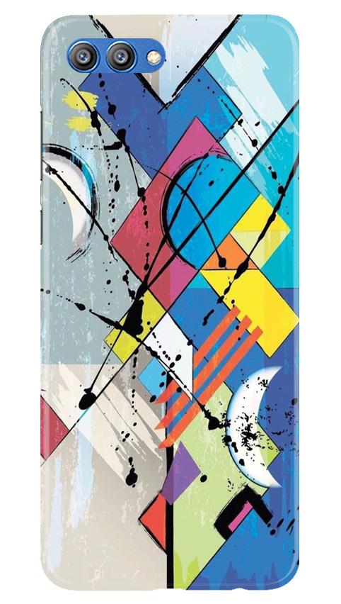 Modern Art Mobile Back Case for Honor View 10 (Design - 235) Modern Art Case for Honor View 10 (Design No. 235)