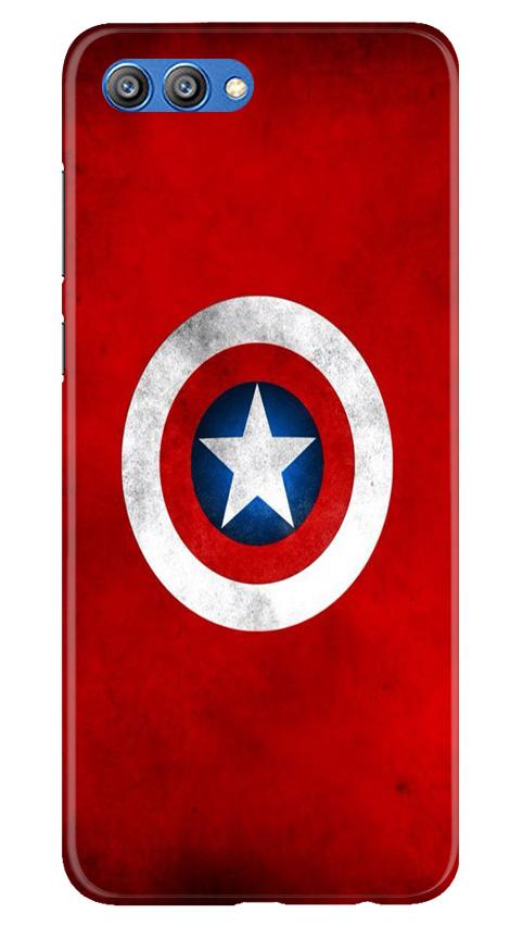 Captain America Mobile Back Case for Honor View 10 (Design - 249) Captain America Case for Honor View 10 (Design No. 249)