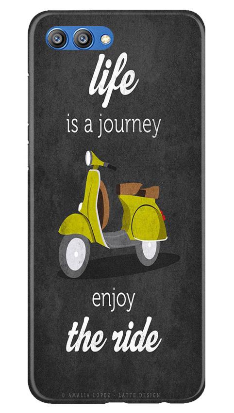 Life is a Journey Mobile Back Case for Honor View 10 (Design - 261) Life is a Journey Case for Honor View 10 (Design No. 261)