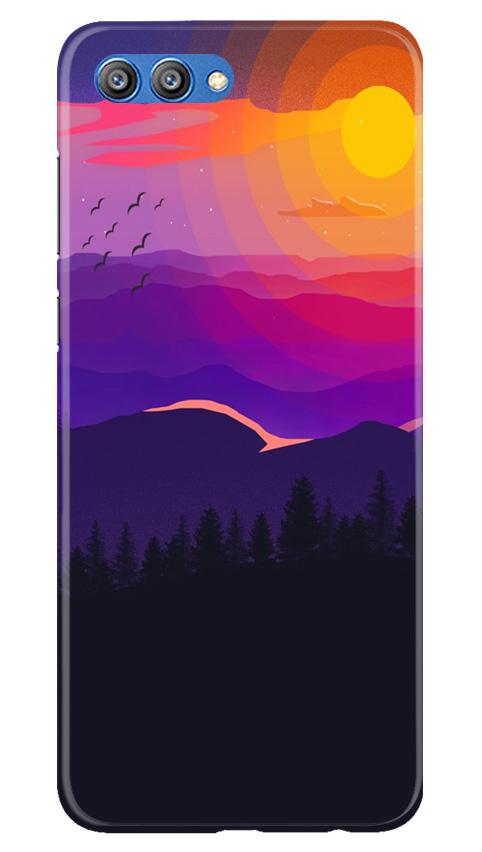 Sun Set Mobile Back Case for Honor View 10 (Design - 279) Sun Set Case for Honor View 10 (Design No. 279)