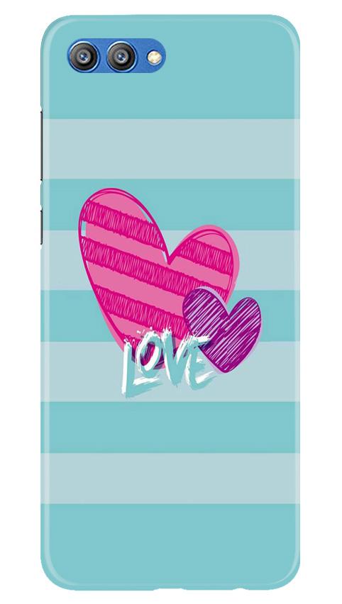 Love Mobile Back Case for Honor View 10 (Design - 299) Love Case for Honor View 10 (Design No. 299)