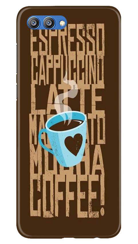 Love Coffee Mobile Back Case for Honor View 10 (Design - 351) Love Coffee Mobile Back Case for Honor View 10 (Design - 351)