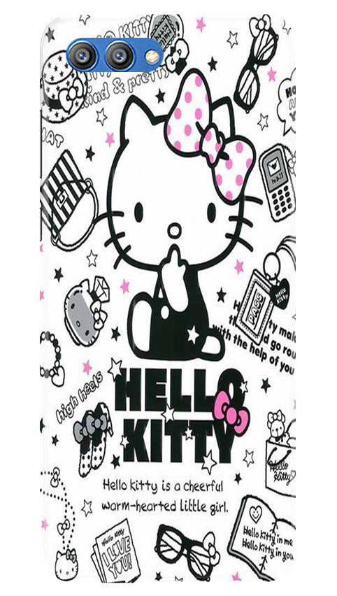 Hello Kitty Mobile Back Case for Honor View 10 (Design - 361) Hello Kitty Mobile Back Case for Honor View 10 (Design - 361)