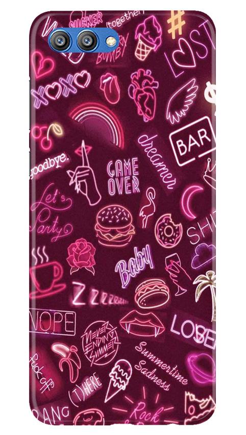 Party Theme Mobile Back Case for Honor View 10 (Design - 392) Party Theme Mobile Back Case for Honor View 10 (Design - 392)