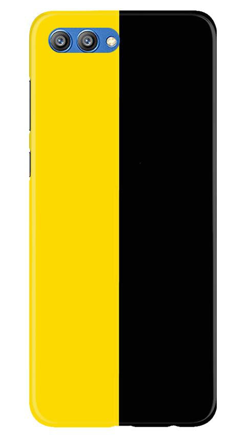 Black Yellow Pattern Mobile Back Case for Honor View 10 (Design - 397) Black Yellow Pattern Mobile Back Case for Honor View 10 (Design - 397)