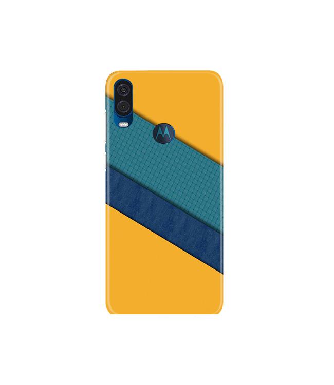 Diagonal Pattern Mobile Back Case for Moto One Vision (Design - 370) Diagonal Pattern Mobile Back Case for Moto One Vision (Design - 370)