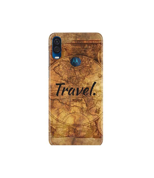 Travel Mobile Back Case for Moto One Vision (Design - 375)