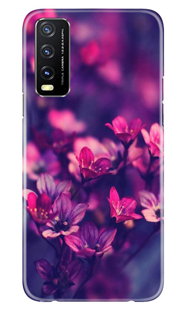 flowers Mobile Back Case for Vivo Y20 (Design - 25) flowers Case for Vivo Y20