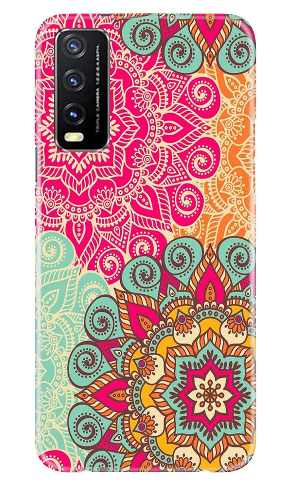 Rangoli art2 Mobile Back Case for Vivo Y20 (Design - 29) Rangoli art2 Case for Vivo Y20