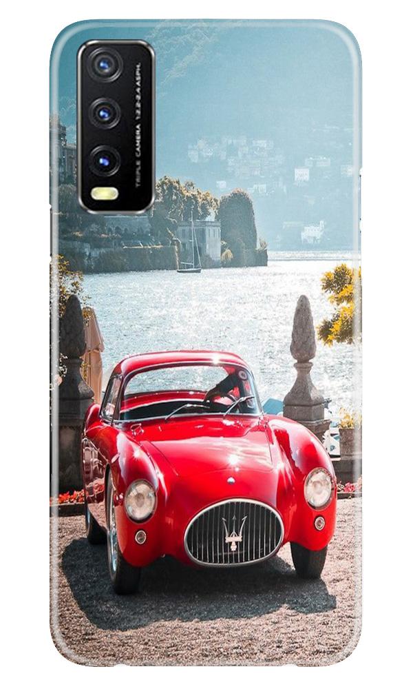 Vintage Car Mobile Back Case for Vivo Y20i (Design - 51) Vintage Car Case for Vivo Y20i